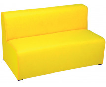 Canapea triplă, galben - 35 cm