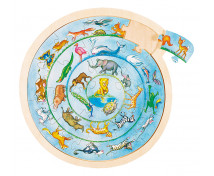 Puzzle circular - Animalele lumii