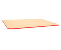 Blat masă 25 mm, ARȚAR - dreptunghi 115x60 cm - roșu