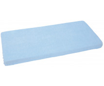 Cearceaf impermeabil cu elastic, frotir, 140 x 70 cm-albastru