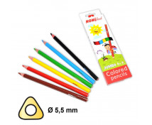 Creioane colorate Nomiland JUMBO, 6 buc