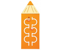 Panou decorativ - Creion colorat - portocaliu