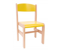 Scaun din lemn Extra-35-galben