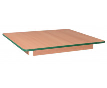 Blat masă 18 mm, FAG – pătrat 80x80 cm, cant verde