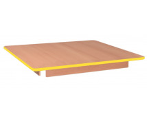 Blat masă 18 mm, FAG – pătrat 80x80 cm, cant galben