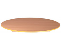 Blat masă 18 mm, FAG – cerc 90 cm, cant galben