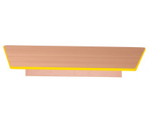 Blat masă 18 mm, FAG – trapez, cant galben