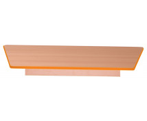 Blat masă 18 mm, FAG – trapez, cant portocaliu
