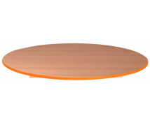 Blat masă 18 mm, FAG – cerc 90 cm, cant  portocaliu