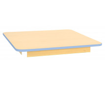 Blat masă 18 mm, Arțar - pătrat 80x80 cm, albastru