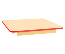 Blat masă 18 mm, Arțar - pătrat 80x80 cm, roșu