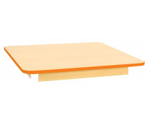 Blat masă 18 mm, Arțar - pătrat 80x80 cm, portocaliu