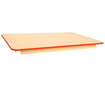 Blat masă 18 mm, Arțar - dreptunghi 125x80 cm, roșu