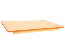 Blat masă 18 mm, Arțar - dreptunghi 125x80 cm, portocaliu