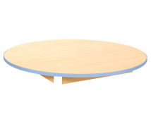 Blat masă 18 mm, Arțar - cerc 125 cm, albastru