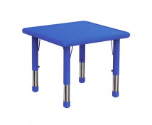 Blat masă din plastic - Pătrat - albastru