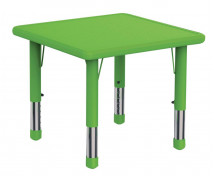 Blat masă din plastic - Pătrat - verde