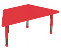 Blat masă din plastic - Trapez - roșu