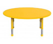 Blat masă din plastic - Cerc - galben
