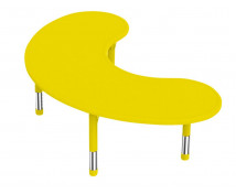 Blat masă din plastic - Semilună - galben