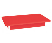 Blat colorat, 18 mm - pătrat 80x80 cm, roșu