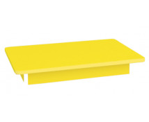 Blat colorat 18 mm, pătrat 80x80 cm, galben