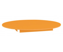 Blat colorat 18 mm - cerc 125 cm - portocaliu