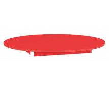 Blat colorat 18 mm - cerc 90 cm - roșu