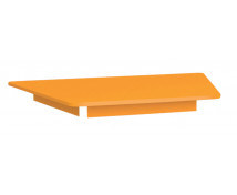 Blat colorat 18 mm - trapez - portocaliu