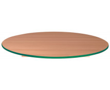 Blat masă 18 mm, FAG – cerc 125 cm, cant verde