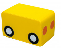 Vagon galben pentru mașina din spumă