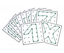 Cartonașe pentru tabla geometrică-Set 1