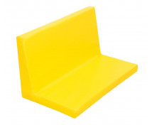 Pernuță cu spătar pentru dulapul KS21 - cu spătar lat - galben