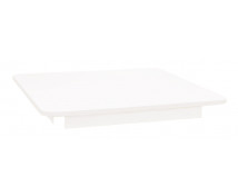 Blat masă 18 mm, ALB - pătrat 80x80 cm, cant alb