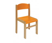 Scaun din lemn FAG-26-portocaliu