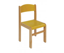Scaun din lemn FAG-galben