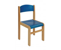 Scaun din lemn FAG-35-albastru