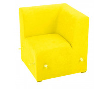 Canapea pentru colț-galben