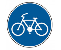 Vestă cu semn rutier - pistă pentru bicicliști