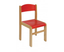 Scaun din lemn FAG-38-roșu