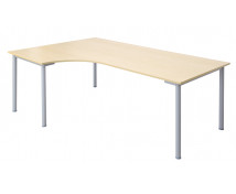 Masă de birou cu picioare metalice - de colț - stâng