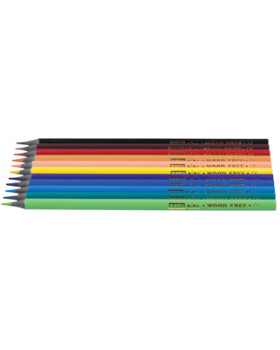 Creioane triunghiulare fără lemn,12 culori