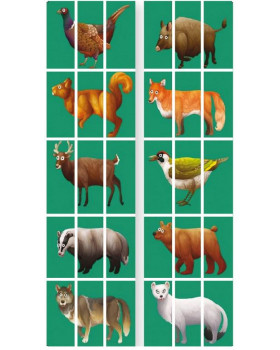 Puzzle covor - Animale sălbatice