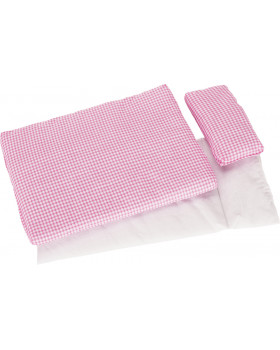 Accesorii pentru pat păpuși - Cuburi roz