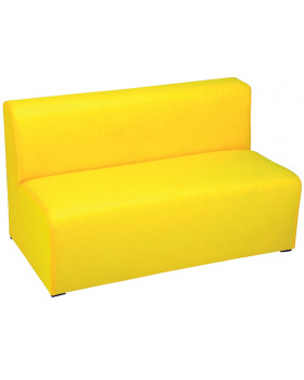 Canapea triplă, galben - 35 cm