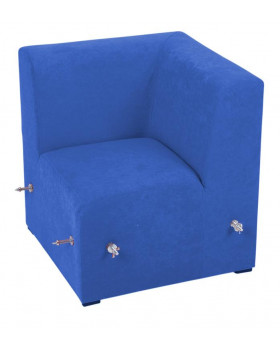 Canapea pentru colț, albastru închis - 35 cm