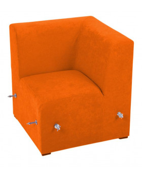 Canapea pentru colț, portocaliu - 35 cm