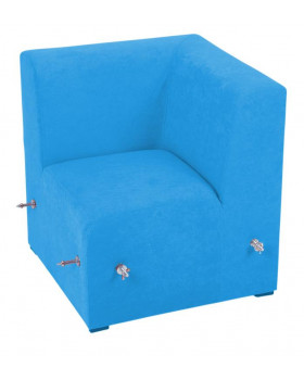 Canapea pentru colț, albastru deschis - 35 cm