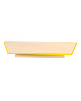 Blat masă 18 mm, Arțar – trapez, cant galben
