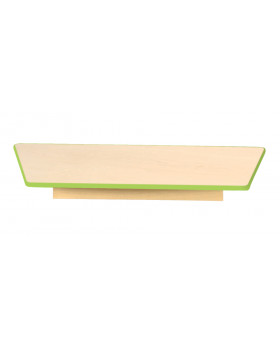 Blat masă 18 mm, Arțar - trapez, cant verde